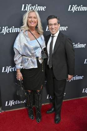 Corinne Buckley and Avi Gabay at the premiere of the Lifetime movie Taken at a Truck Stop A Black Girl Missing at the Garland Theatre Los Angeles, 16 10 2025 Foto:xD.xStarbuckx xFuturexImagex taken_5010