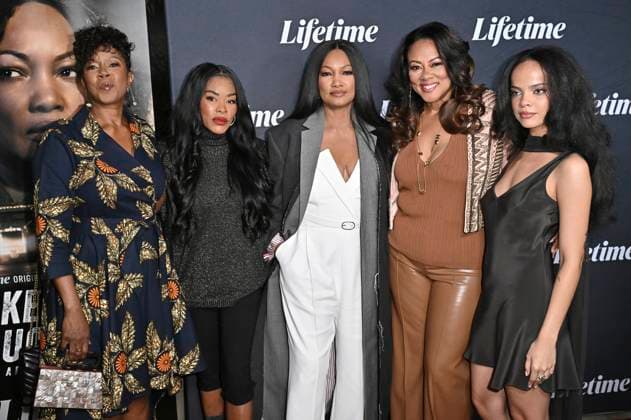 Marci T House, Golden Brooks, Garcelle Beauvais, Lela Rochon and Sierra Sidwell at the premiere of the Lifetime movie Taken at a Truck Stop A Black Girl Missing at the Garland Theatre Los Angeles, 16 10 2025 Foto:xD.xStarbuckx xFuturexImagex taken_5053