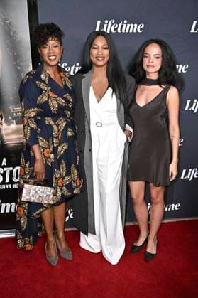 Marci T House, Garcelle Beauvais and Sierra Sidwell at the premiere of the Lifetime movie Taken at a Truck Stop A Black Girl Missing at the Garland Theatre Los Angeles, 16 10 2025 Foto:xD.xStarbuckx xFuturexImagex taken_5055