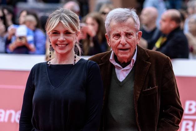 Benedicta Boccoli and Maurizio Micheli attend the Le Mille Luci di Antonello Falqui red carpet during the 20th Rome Film Festival at Auditorium Parco della Musica in Rome (Italy), October 17, 2025. andreaxstaccioli