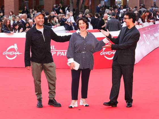 Roma Cinema Fest 2025, day 3, Photocall of the film La petit Cousine de Mehdi In the photo: Amine Adjina, Hiam Abbass, Younès Boucif,  Copyright: xMarcoxProvvisonatox xipa-agency.netx xDxAvanzo Provvisionatox IPA_Agency_IPA66701911