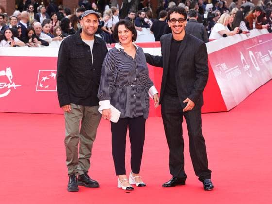 : Roma Cinema Fest 2025, day 3, Photocall of the film La petit Cousine de Mehdi In the photo: Amine Adjina, Hiam Abbass, Younes Boucif,  - ZUMAp169 20251017_zea_p169_700 Copyright: xMarcoxProvvisonatox