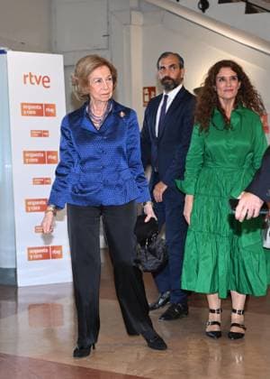 Queen Sofía attends the premiere of Metalepsis , by the Orquesta y Coro RTVE Queen Sofía during the premiere of Metalepsis , by the Orquesta y Coro RTVE, on October 17, 2025, in Madrid Spain REINA SOFIA RTVE ORQUESTA Y CORO MUSICA José Madrid Madrid Madrid Spain  Copyright: xJosÃ xOlivax 7034241