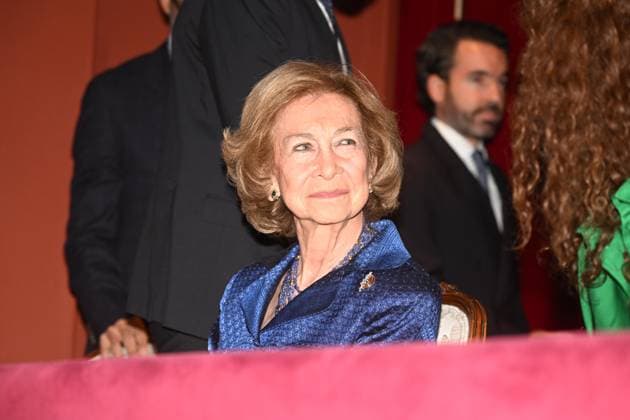 Queen Sofía attends the premiere of Metalepsis , by the Orquesta y Coro RTVE Queen Sofía during the premiere of Metalepsis , by the Orquesta y Coro RTVE, on October 17, 2025, in Madrid Spain REINA SOFIA RTVE ORQUESTA Y CORO MUSICA José Madrid Madrid Madrid Spain  Copyright: xJosÃ xOlivax 7034247