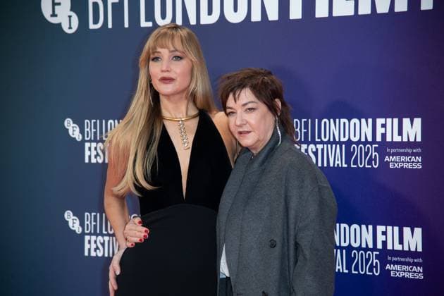 London Film Festival 2025 - Die, My Love Arrivals at Royal Festival Hall, Southbank, London Jennifer Lawrence and Director Lynne Ramsay attends the Headline Gala of Die, My Love at The 69th BFI London Film Festival at Royal Festival Hall, Southbank, London, England, UK on Friday 17 October, 2025., Credit:Justin Ng Avalon UK, England, London, Royal Festival Hall, Southbank Copyright: xJustinxNgx xAvalonx 1046177430