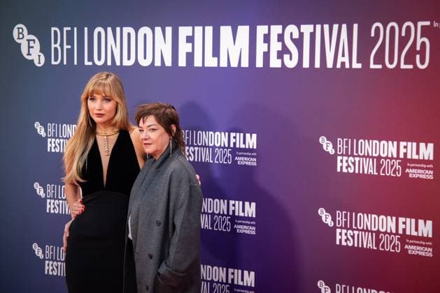Die My Love Headline Gala - The 69th BFI London Film Festival in London - 17 Oct 2025 Jennifer Lawrence and Lynne Ramsay attend the Headline Gala screening of Die My Love during The 69th BFI London Film Festival at The Royal Festival Hall. London United Kingdom Copyright: xLoredanaxSangiulianox xSOPAxImagesx LSangiuliano-8232