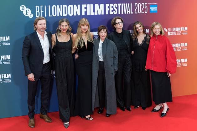 Die, My Love Gala at 69th BFI London Film Festival LONDON, UNITED KINGDOM - OCTOBER 17: Trent Luckinbill, Molly Smith, Jennifer Lawrence, Lynne Ramsay, Andrea Calderwood and Justine Ciarrocchi attend the UK premiere of Die, My Love during the 69th BFI London Film Festival at the Royal Festival Hall in London, United Kingdom on October 17, 2025. Wiktor Szymanowicz Anadolu London United Kingdom. Editorial use only. Please get in touch for any other usage.  Copyright: x2025xAnadoluxWiktorxSzymanowiczx