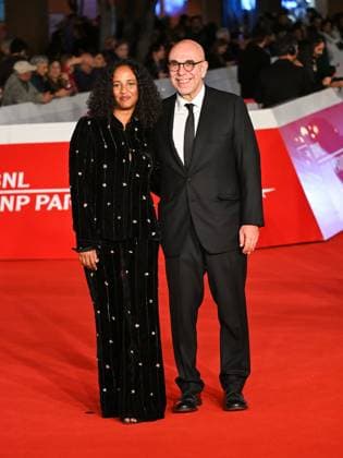 Rome Cinema Fest 2025, Evening 3, Red Carpet for the film Cinque Secondi. Pictured: Anna Lazzeri and Paolo Virzi.  Copyright: xMaurizioxD Avanzox xipa-agency.netx xDxAvanzo Provvisionatox IPA_Agency_IPA66710908
