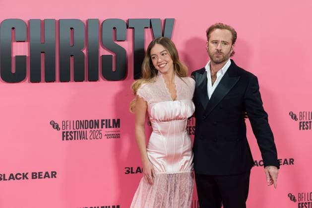 Christy Gala at 69th BFI London Film Festival LONDON, UNITED KINGDOM - OCTOBER 17: Sydney Sweeney and Ben Foster attend the UK premiere of Christy during the 69th BFI London Film Festival at the Royal Festival Hall in London, United Kingdom on October 17, 2025. Wiktor Szymanowicz Anadolu London United Kingdom. Editorial use only. Please get in touch for any other usage.  Copyright: x2025xAnadoluxWiktorxSzymanowiczx