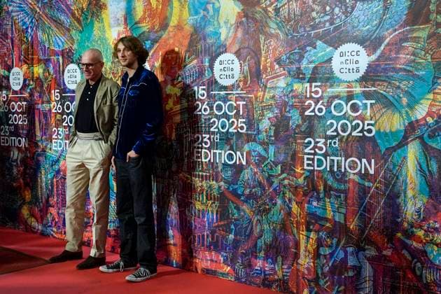 October 17, 2025, Rome, Italy: Daniel Day-Lewis and Ronan Day-Lewis attend the Anemone red carpet in the Alice nella Citta review during the 20th Rome Film Festival at Auditorium Della Conciliazione on October 17, 2025 in Rome, Italy Rome Italy  - ZUMAi110 20251017_zna_i110_034 Copyright: xAntoniettaxBaldassarrex