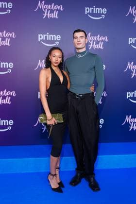 Amazon Premiere Maxton Hall Die Welt Zwischen Uns Kadidja Becher and Frieder Sell at the Amazon Prime series premiere Maxton Hall Die Welt Zwischen Uns at the Tempodrom on 17 10 2025 in Berlin Copyright: xEventpressxKochanx
