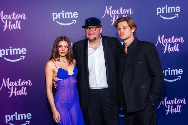 Amazon Premiere Maxton Hall Die Welt Zwischen Uns Harriet Herbig Matten, Christian Alvart and Damian Hardung at the Amazon Prime series premiere Maxton Hall Die Welt Zwischen Uns at the Tempodrom on 17 10 2025 in Berlin Copyright: xEventpressxKochanx