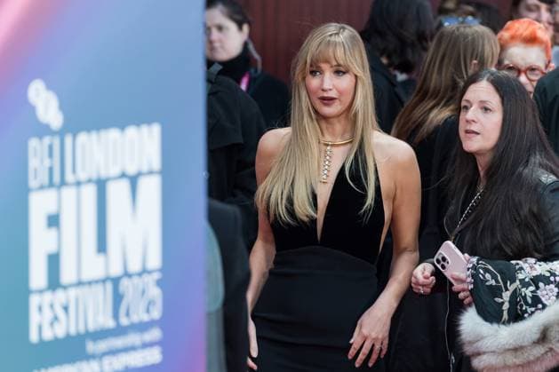 October 17, 2025, London, England, United Kingdom: American actress and producer JENNIFER LAWRENCE attends the UK premiere of Die, My Love during the 69th BFI London Film Festival at the Royal Festival Hall. London United Kingdom - ZUMAs371 20251017_zip_s371_009 Copyright: xWiktorxSzymanowiczx