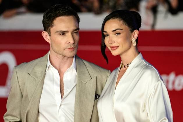 Ed Westwick and Amy Jackson attend the Sandokan red carpet during the 20th Rome Film Festival at Auditorium Parco della Musica in Rome (Italy), October 17, 2025. andreaxstaccioli