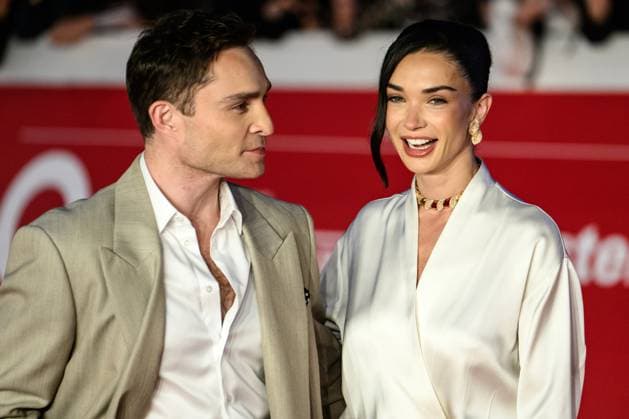 Ed Westwick and Amy Jackson attend the Sandokan red carpet during the 20th Rome Film Festival at Auditorium Parco della Musica in Rome (Italy), October 17, 2025. andreaxstaccioli