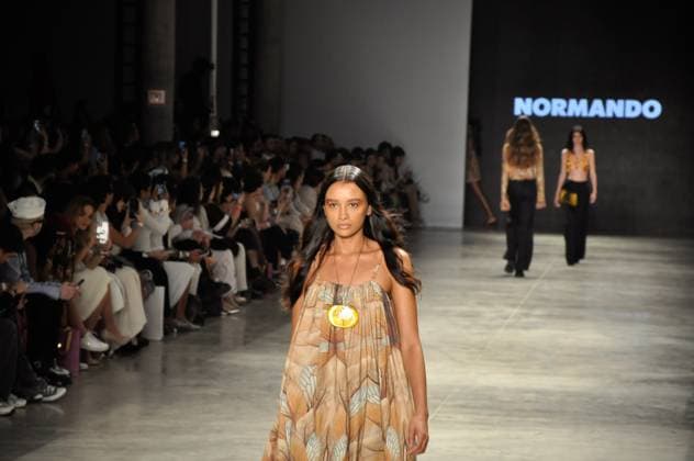 SaO PAULO, SP - 17.10.2025: SPFW N60 - Fashion show by designer Marco Normando, this Friday (17) SPFW - Brazilian Cultures Pavilion located in Ibirapuera Park in Sao Paulo, SP. x2826110x  ArmandoxFerraz