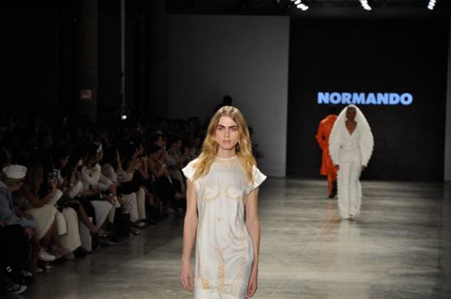 SaO PAULO, SP - 17.10.2025: SPFW N60 - Fashion show by designer Marco Normando, this Friday (17) SPFW - Brazilian Cultures Pavilion located in Ibirapuera Park in Sao Paulo, SP. x2826131x  ArmandoxFerraz