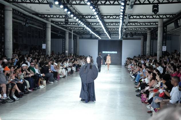 SaO PAULO, SP - 17.10.2025: SPFW N60 - Fashion show by designer Marco Normando, this Friday (17) SPFW - Brazilian Cultures Pavilion located in Ibirapuera Park in Sao Paulo, SP. x2826150x  ArmandoxFerraz