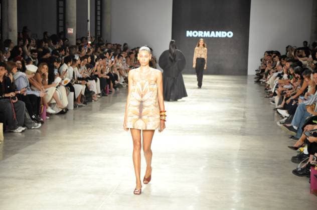 SaO PAULO, SP - 17.10.2025: SPFW N60 - Fashion show by designer Marco Normando, this Friday (17) SPFW - Brazilian Cultures Pavilion located in Ibirapuera Park in Sao Paulo, SP. x2826151x  ArmandoxFerraz