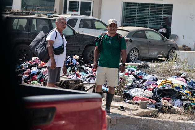 October 17, 2025, Veracruz, Poza Rica, Mexico: One week after Tropical Storm RAYMOND caused severe damage and flooding in Poza Rica, Veracruz, a caravan of Mexican Red Cross personnel delivered humanitarian aid, provided health services, and provided free internet access to contact or search for missing relatives in the most affected areas of this municipality. The oÂlamo region was the hardest hit, where water swept away vehicles and furniture, and even completely covered some homes due to overflowing rivers. This also damaged communication and electricity services. The cleanup work has been carried out largely by residents themselves, as they are in areas that are difficult to access due to the enormous amount of mud covering their stre - ZUMAp204 20251017_zip_p204_027 Copyright: xJosuexPerezx