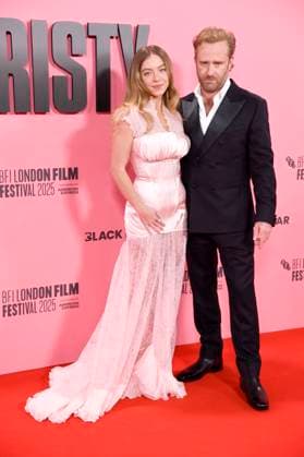 Sydney Sweeney and Ben Foster at the premiere of the feature film Christy at the 69 BFI London Film Festival 2025 at the Royal Festival Hall London, 17 10 2025 Foto:xS.xVasx xFuturexImagex christy_5076