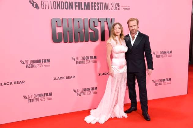 Sydney Sweeney and Ben Foster at the premiere of the feature film Christy at the 69 BFI London Film Festival 2025 at the Royal Festival Hall London, 17 10 2025 Foto:xS.xVasx xFuturexImagex christy_5079