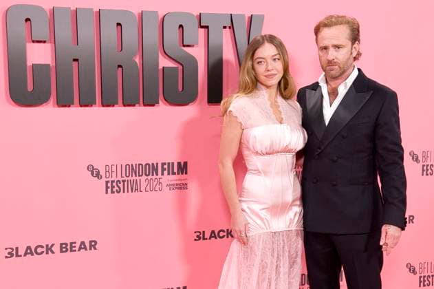 Sydney Sweeney and Ben Foster at the premiere of the feature film Christy at the 69 BFI London Film Festival 2025 at the Royal Festival Hall London, 17 10 2025 Foto:xS.xVasx xFuturexImagex christy_5080
