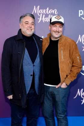 Christian Sommer and Martin Stange at the premiere of season 2 of the Amazon Prime Video series Maxton Hall Die Welt zwischen uns at the Tempodrom Berlin, 17 10 2025 Foto:xA.xBuggex xFuturexImagex maxton_5014