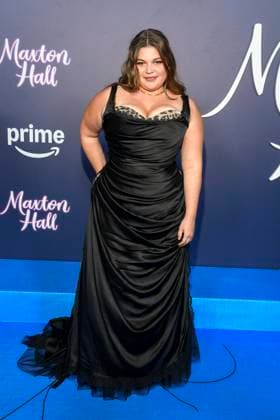 abb Maxton Hall Runa Greiner as a guest on the blue carpet at the premiere of the Amazon Prime TV series Maxton Hall The World Between Us Season 2 at Tempodrom on 17 10 2025 in Berelin Berlin Germany