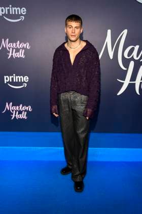abb Maxton Hall Ben Felipe as a guest on the blue carpet at the premiere of the Amazon Prime TV series Maxton Hall The World Between Us Season 2 at Tempodrom on 17 10 2025 in Berelin Berlin Germany