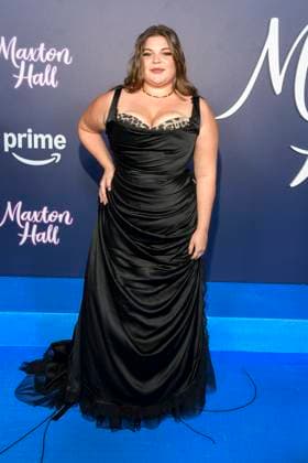abb Maxton Hall Runa Greiner as a guest on the blue carpet at the premiere of the Amazon Prime TV series Maxton Hall The World Between Us Season 2 at Tempodrom on 17 10 2025 in Berelin Berlin Germany