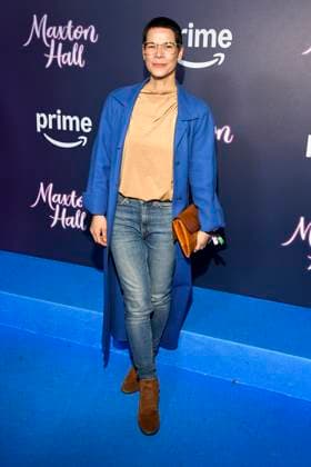 abb Maxton Hall Anne Düe Duee as a guest on the blue carpet at the premiere of the Amazon Prime TV series Maxton Hall The World Between Us Season 2 at Tempodrom on 17 10 2025 in Berelin Berlin Germany