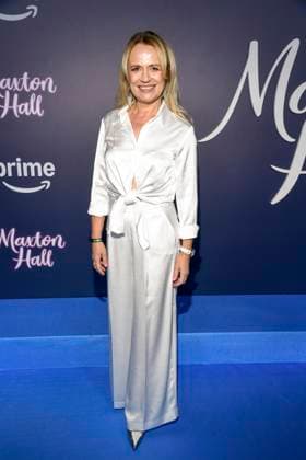 abb Maxton Hall Ines Hoppe as guest on the blue carpet at the premiere of the Amazon Prime TV series Maxton Hall The World Between Us Season 2 at Tempodrom on 17 10 2025 in Berelin Berlin Germany