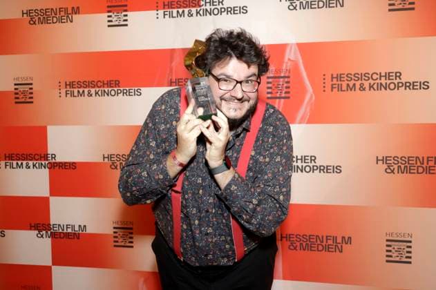 Axel Ranisch at the 36 award ceremony of the Hessian Film and Cinema Prize 2025 at the Alte Oper Frankfurt am Main, 17 10 2025 Foto:xP.xBackx xFuturexImagex kinopreis_5051