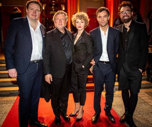 17 20 2025 xesx Frankfurt am Main, Alte Oper Hessische Film und Kinopreis 2025 The cast of Die Affäre Cum Ex ES
