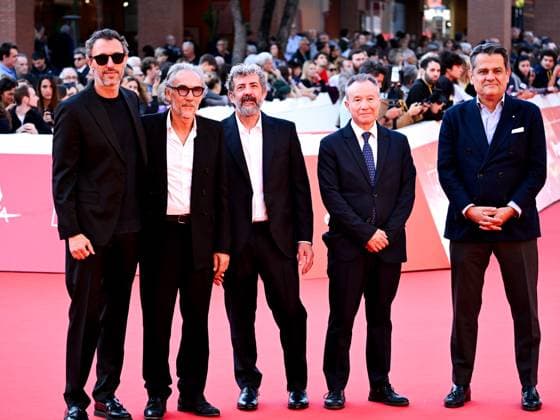 Rome: Roma Cinema Fest 2025, day 4 - Red carpet for the film Anatomy of an Instant. Pictured: Alberto Rodriguez (director) JosÃ Manuel Lorenzo, Jorge Pezzi, Rome  - ZUMAp169 20251018_zea_p169_752 Copyright: xMaurizioxD Avanzox