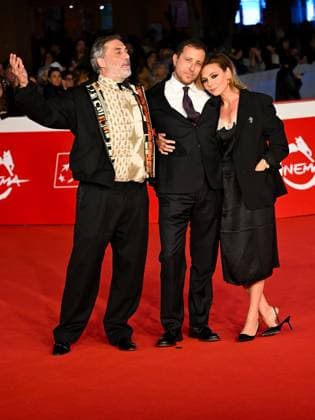 Rome Cinema Fest 2025, evening 4 - Red carpet screening of the film The Eyes of Others. Pictured: Jasmine Trinca, Andrea de Sica, and Filippo Timi  Copyright: xMaurizioxD Avanzox xipa-agency.netx xDxAvanzo Provvisionatox IPA_Agency_IPA66751328