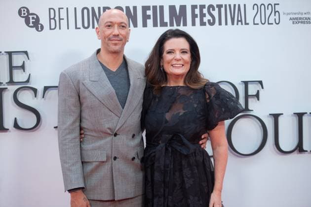 London Film Festival 2025 - The History Of Sound Headline Gala Arrivals at Royal Festival Hall, Southbank, London Director Oliver Hermanus and Producer Thà resa Ryan (Middle) attends the Headline Gala of The History Of Sound at The 69th BFI London Film Festival at Royal Festival Hall, Southbank, London, England, UK on Saturday 18 October, 2025., Credit:Justin Ng Avalon UK, England, London, Royal Festival Hall, Southbank Copyright: xJustinxNgx xAvalonx 1046440364