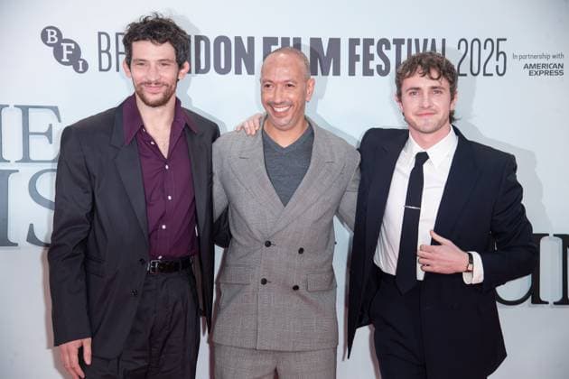 London Film Festival 2025 - The History Of Sound Headline Gala Arrivals at Royal Festival Hall, Southbank, London Josh O Connor, Oliver Hermanus, Paul Mescal attends the Headline Gala of The History Of Sound at The 69th BFI London Film Festival at Royal Festival Hall, Southbank, London, England, UK on Saturday 18 October, 2025., Credit:Justin Ng Avalon UK, England, London, Royal Festival Hall, Southbank Copyright: xJustinxNgx xAvalonx 1046440731
