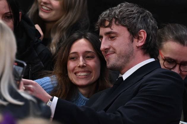 The History of Sound Gala at 69th BFI London Film Festival??????? LONDON, UNITED KINGDOM - OCTOBER 18: Irish actor Paul Mescal (R) attends the premiere of The History of Sound during the 69th BFI London Film Festival at the Royal Festival Hall in London, United Kingdom on October 18, 2025. Rasid Necati Aslim Anadolu London United Kingdom. Editorial use only. Please get in touch for any other usage.  Copyright: x2025xAnadoluxRasidxNecatixAslimx