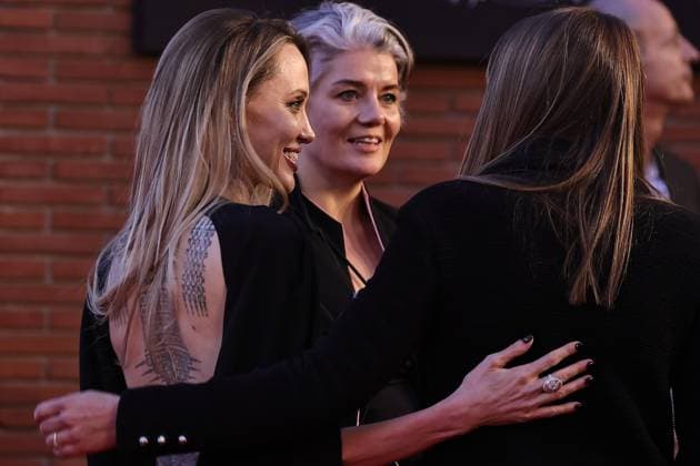October 18 2025 - Actress and producer ANGELINA JOLIE on the red carpet of the Rome Film Festival for the movie by director Alice Winocour. . EvandroInetti_via ZUMA Wire Rome Italy - ZUMAi15_ 20251018_zaf_i15_035 Copyright: xEvandroxInettix