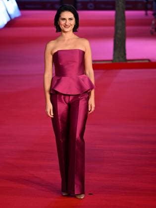 Rome: Rome Cinema Fest 2025, evening 4 - Red carpet screening of the film The Eyes of Others. Pictured: Lidiya Liberman Rome  - ZUMAp169 20251018_zea_p169_1239 Copyright: xMaurizioxD Avanzox