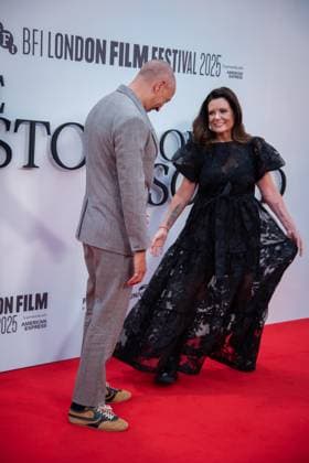 The History of Sound Headline Gala at the 69th BFI London Film Festival at The Royal Festival Hall - 18 Oct 2025 Director Oliver Hermanus and Thérèsa Ryan attend The History of Sound Headline Gala at the 69th BFI London Film Festival at The Royal Festival Hall. London United Kingdom Copyright: xLoredanaxSangiulianox xSOPAxImagesx LSangiuliano-8469