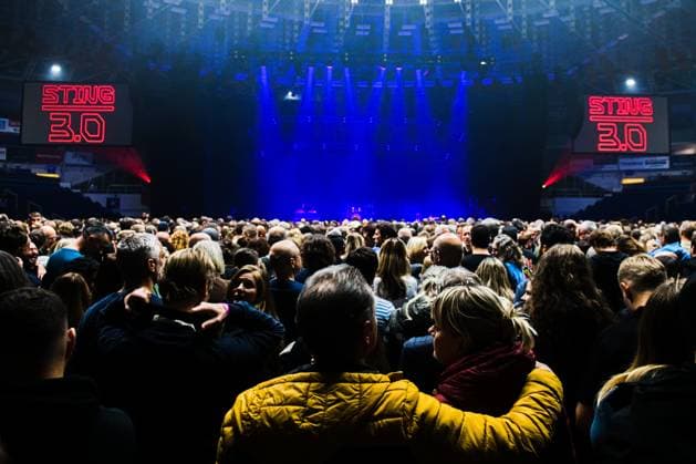 Sting performs during the concert in Winning Group Arena in Brno, Czech Republic, October 18, 2025. (CTKxPhoto PatrikxUhlir) CTKPhotoP2025101805644  CTKPhotoP2025101805644