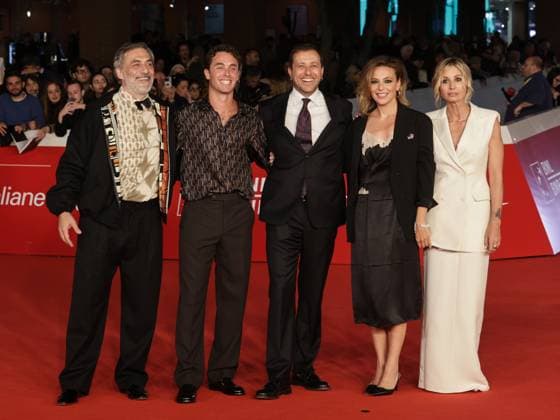 Rome Cinema Fest 2025, day 4, red carpet for the film The Eyes of Others. Pictured: Filippo Timi, Matteo Olivetti, Andrea De Sica, Jasmine Trinca, and Anna Ferzetti.  Copyright: xMarcoxProvvisionatox xipa-agency.netx xDxAvanzo Landi Provvisionatox IPA_Agency_IPA66772890