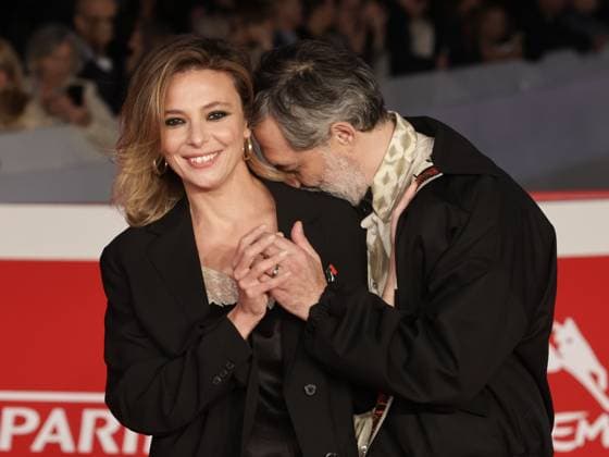 Rome, Italy: Rome Cinema Fest 2025, day 4, red carpet for the film The Eyes of Others. Pictured: Jasmine Trinca, Filippo Timi Rome Italy  - ZUMAp169 20251018_zea_p169_1830 Copyright: xMarcoxProvvisionatox