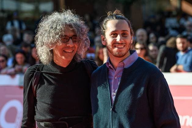Giovanni Allevi and Simone Valentini attend the Allevi Back to Life red carpet during the 20th Rome Film Festival at Auditorium Parco della Musica in Rome (Italy), October 18, 2025. andreaxstaccioli