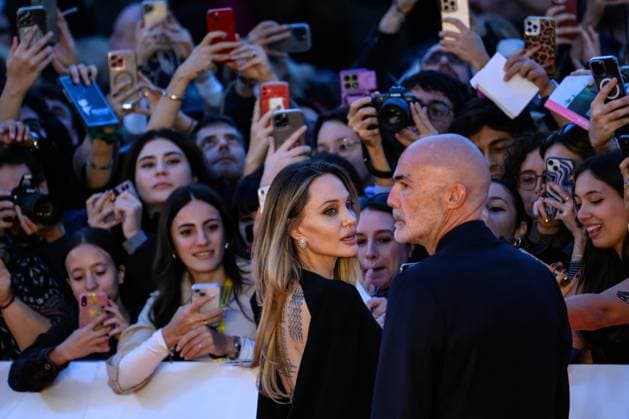 October 18, 2025, Rome, Italy: Angelina Jolie attends the Couture red carpet during the 20th Rome Film Festival at Auditorium Parco della Musica in Rome (Italy), October 18, 2025. Rome Italy  - ZUMAi110 20251018_zna_i110_149 Copyright: xAndreaxStacciolix
