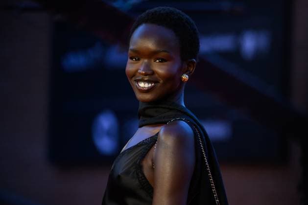 October 18, 2025, Rome, Italy: Anyier Anei attends the Couture red carpet during the 20th Rome Film Festival at Auditorium Parco della Musica in Rome (Italy), October 18, 2025. Rome Italy  - ZUMAi110 20251018_zna_i110_157 Copyright: xAndreaxStacciolix