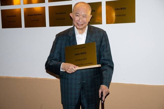 Lumiere Festival 2025, John Woo unveils his Lumiere Festival plaque Saturday, October 18 449834 2025 10 18 Rhone Lyon France  Copyright: xMaksxHimx xStarfacex STAR_449834_059